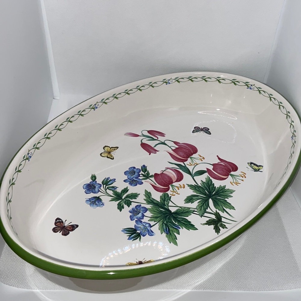 Studio Nova Garden Bloom Oven to Table Stoneware Baking Pan Floral Butte…